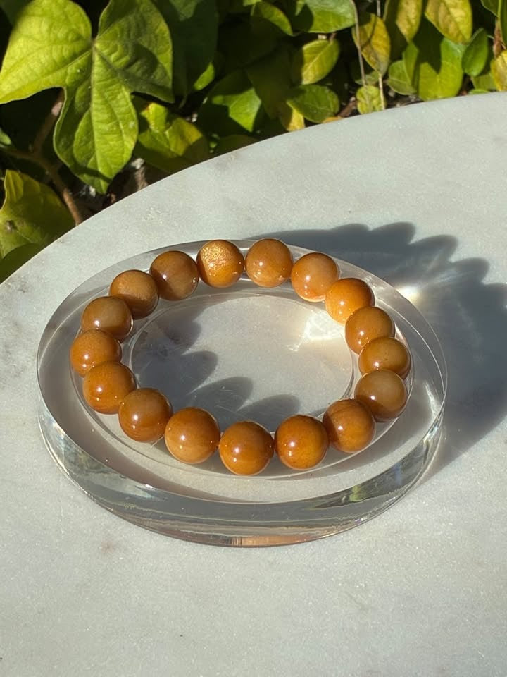 Golden Silk Jade Bracelet
