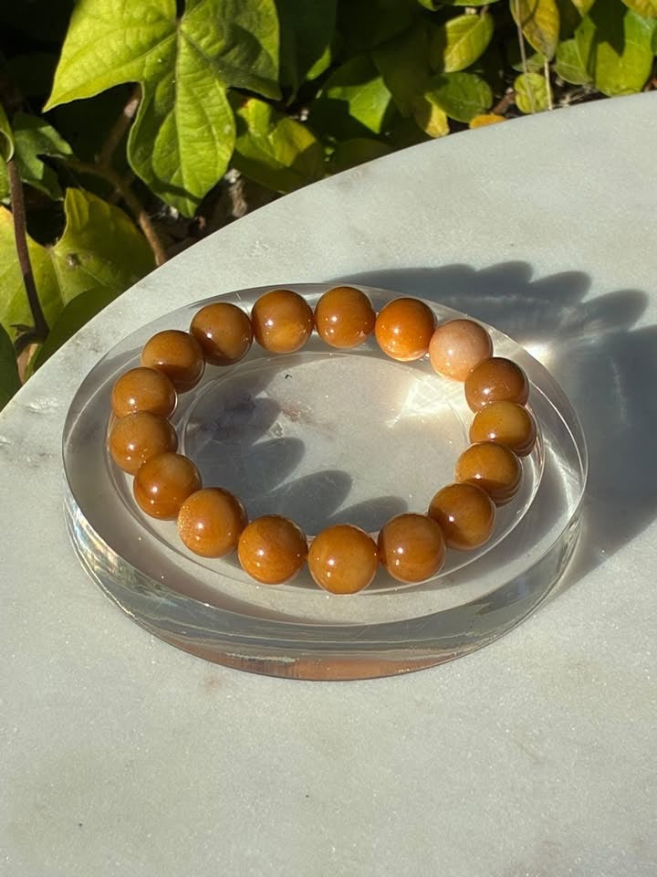 Golden Silk Jade Bracelet