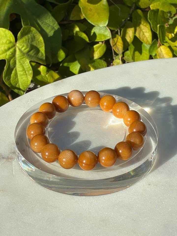 Golden Silk Jade Bracelet