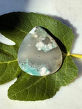 Carved Cherry Blossom Agate Pendant