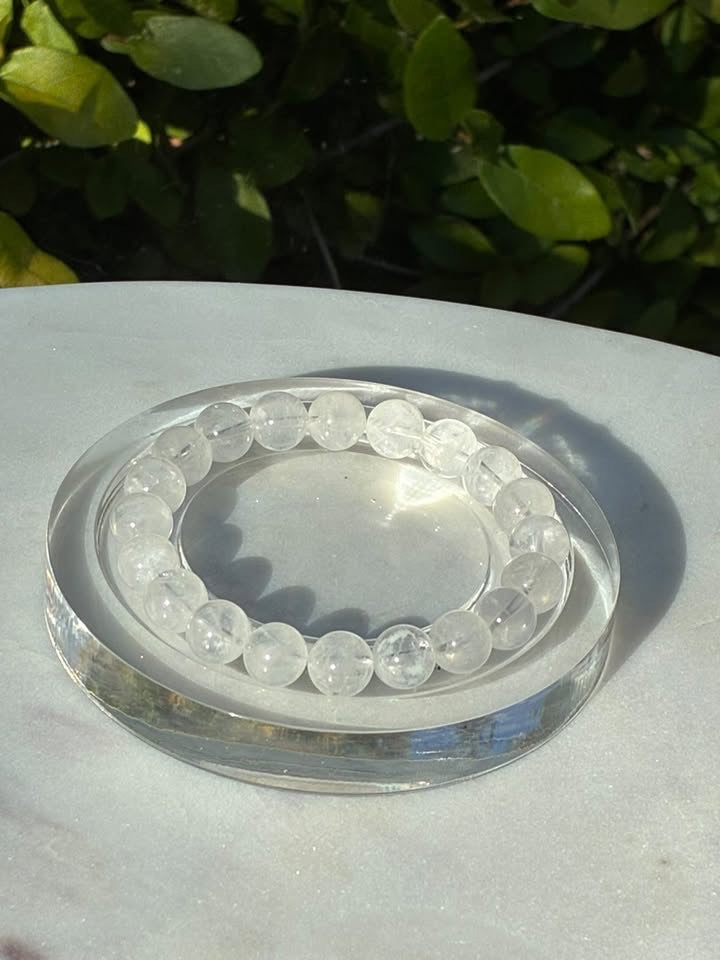 White Snowflake Phantom Quartz Bracelet