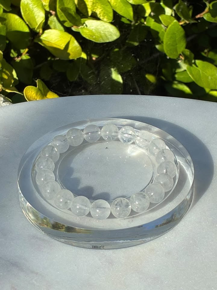 White Snowflake Phantom Quartz Bracelet