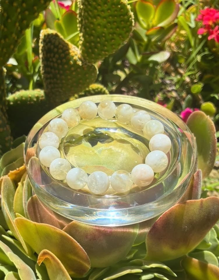 Natural Citrine Phantom Quartz Bracelet