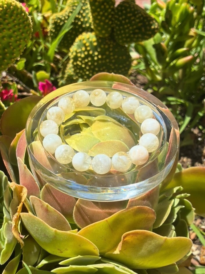 Natural Citrine Phantom Quartz Bracelet