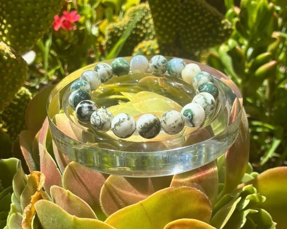 Green Moss Agate Bracelet