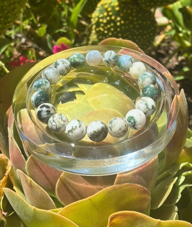 Green Moss Agate Bracelet