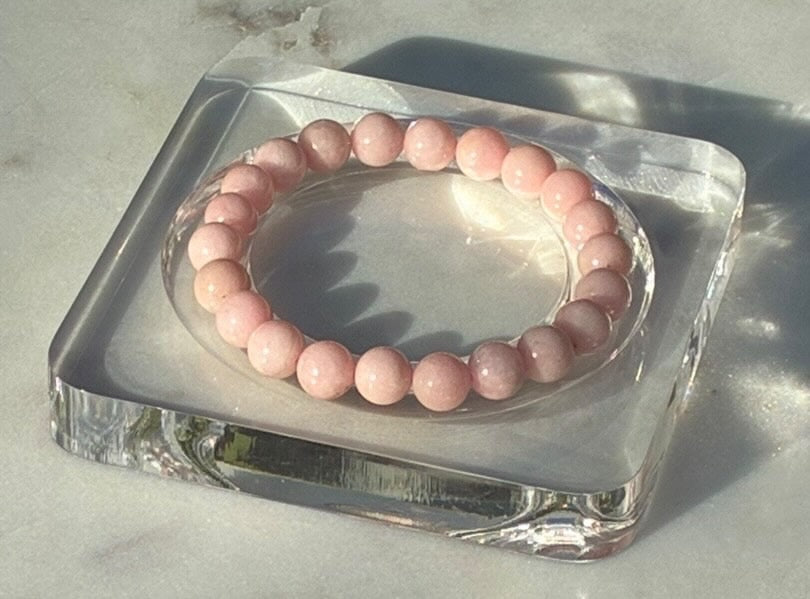 Natural Pink Thulite - Genuine Zoisite Bracelet
