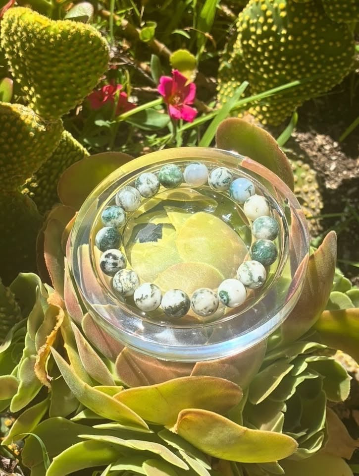Green Moss Agate Bracelet