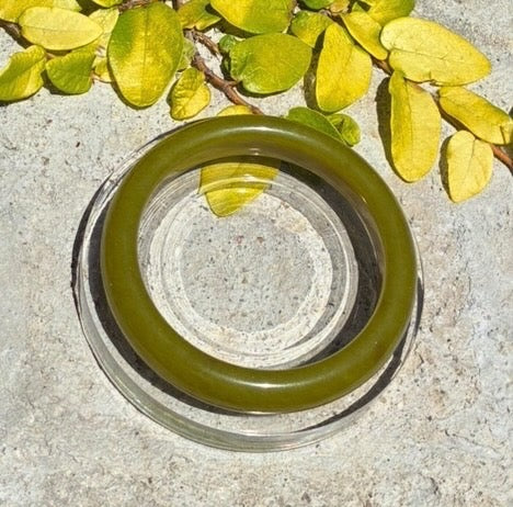 Olive-Green Jade Bangle
