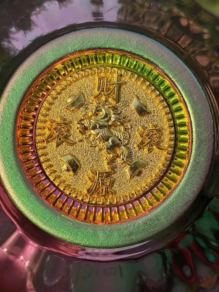 Rainbow colored  Handmade Porcelain Jianzhan Teacup