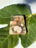 Carved Cherry Blossom Agate Pendant