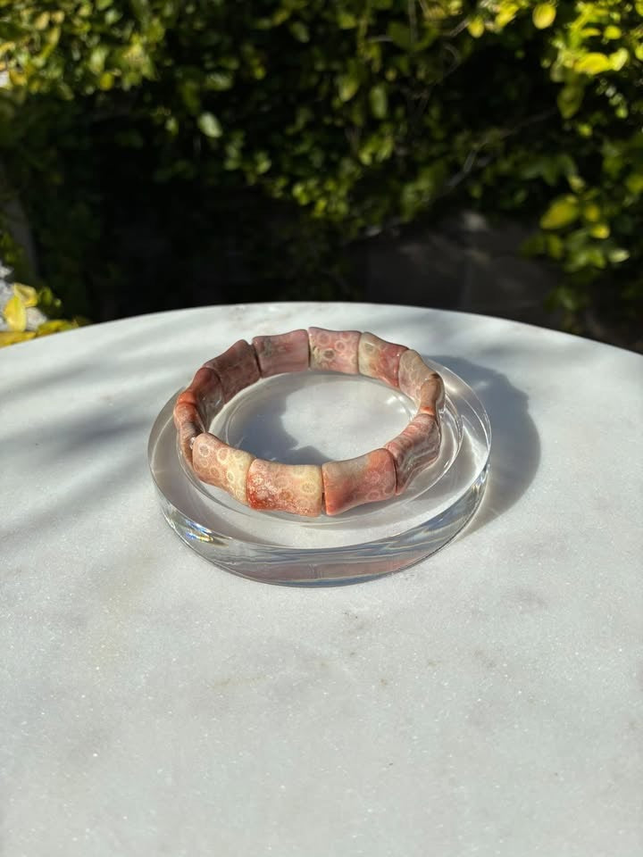 Coral Jade Soft Bangle