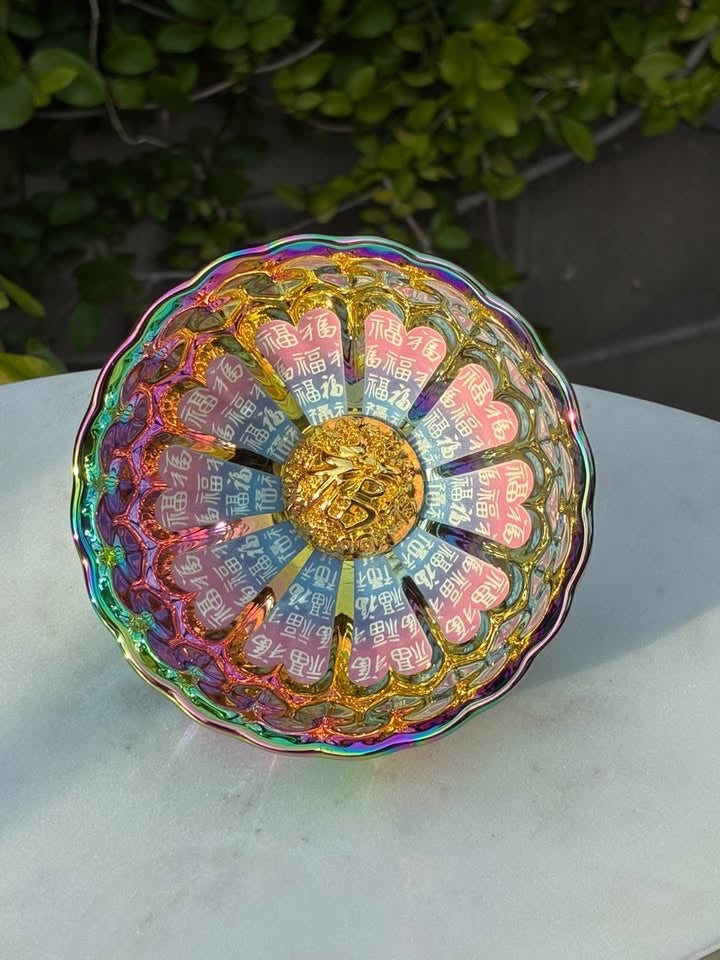 Rainbow With Peacock Handmade Porcelain Jianzhan Teacup