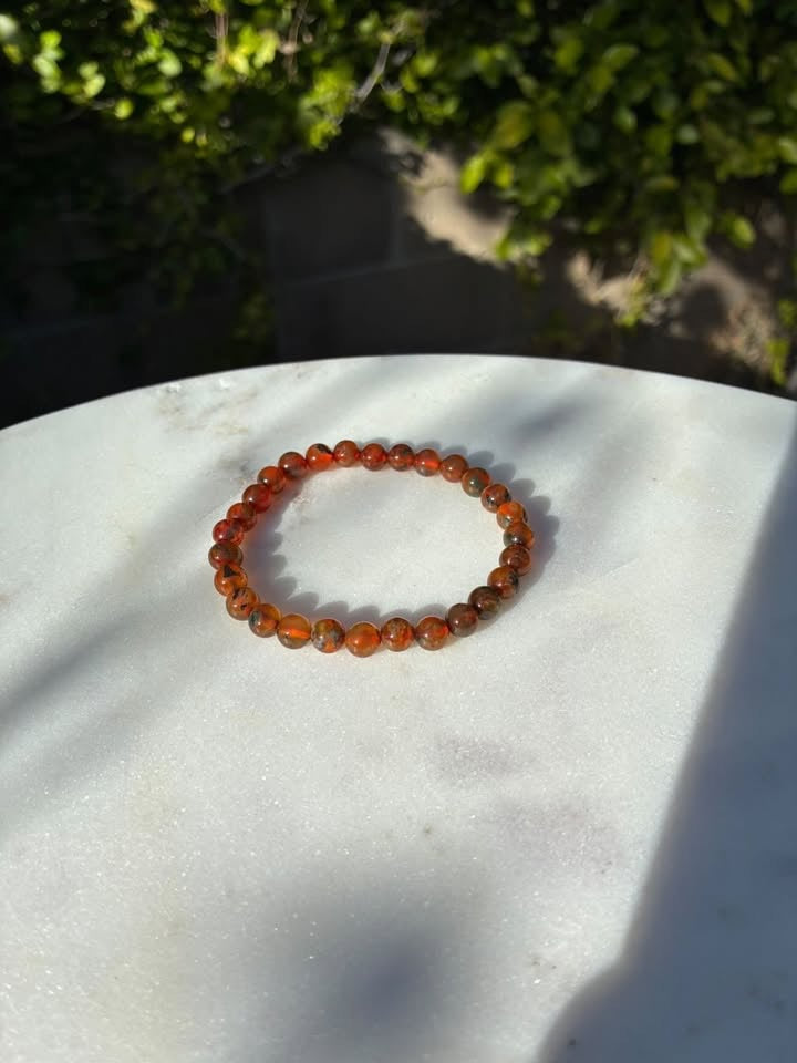 Red Moss Agate Bracelet