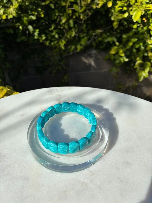 Blue Ocean Stone Soft Bangle