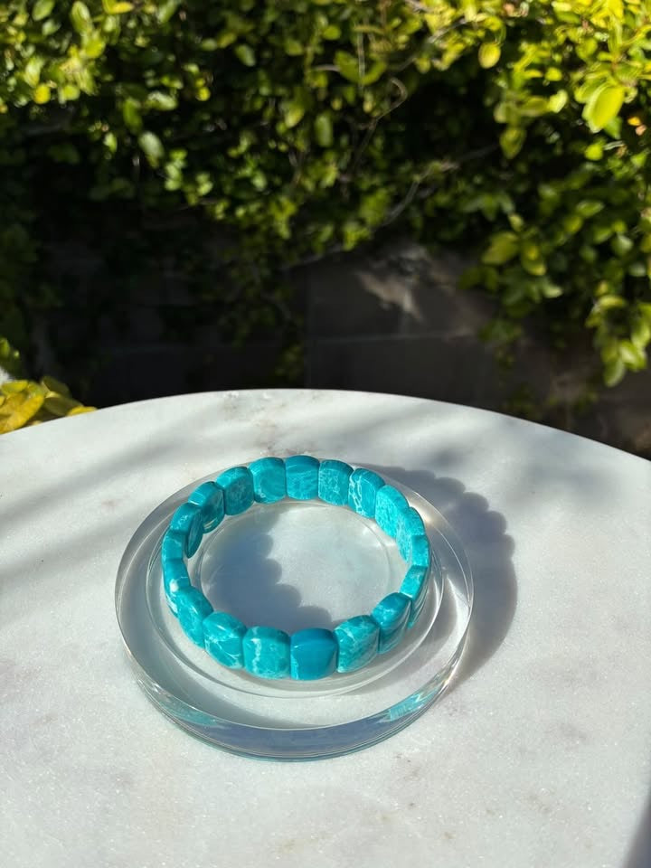 Blue Ocean Stone Soft Bangle