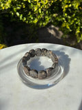 Black Coral Jade Soft Bangle
