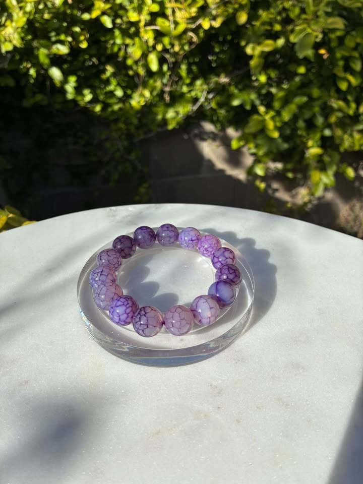 Purple Dragon Lace Agate