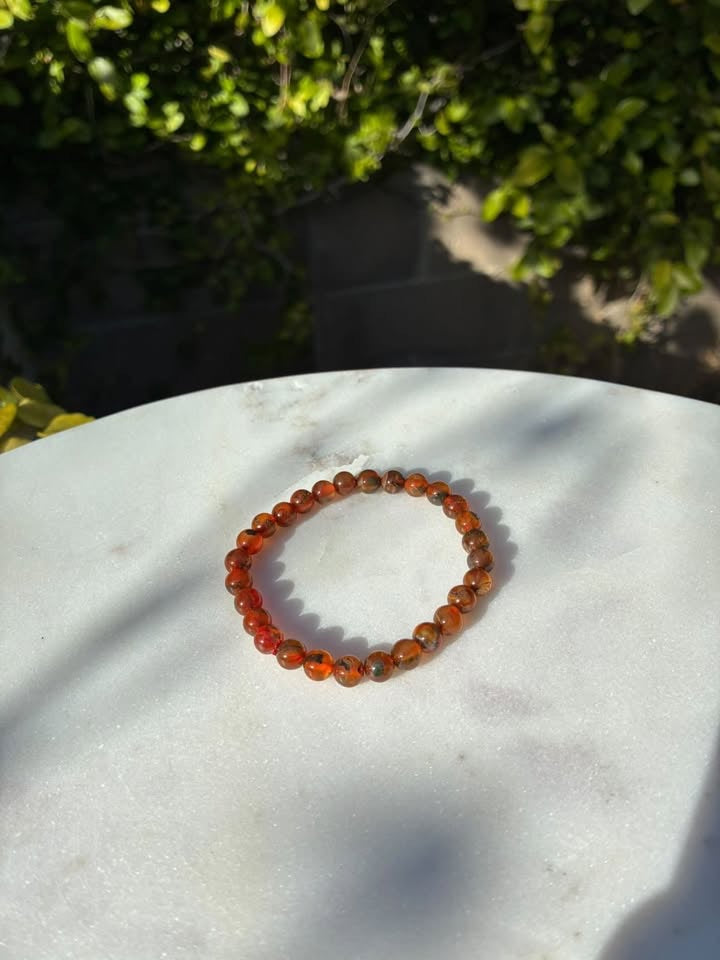 Red Moss Agate Bracelet
