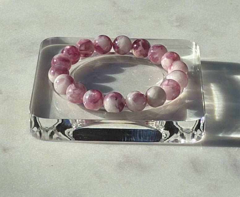 Natural Pink Muscovite Bracelet