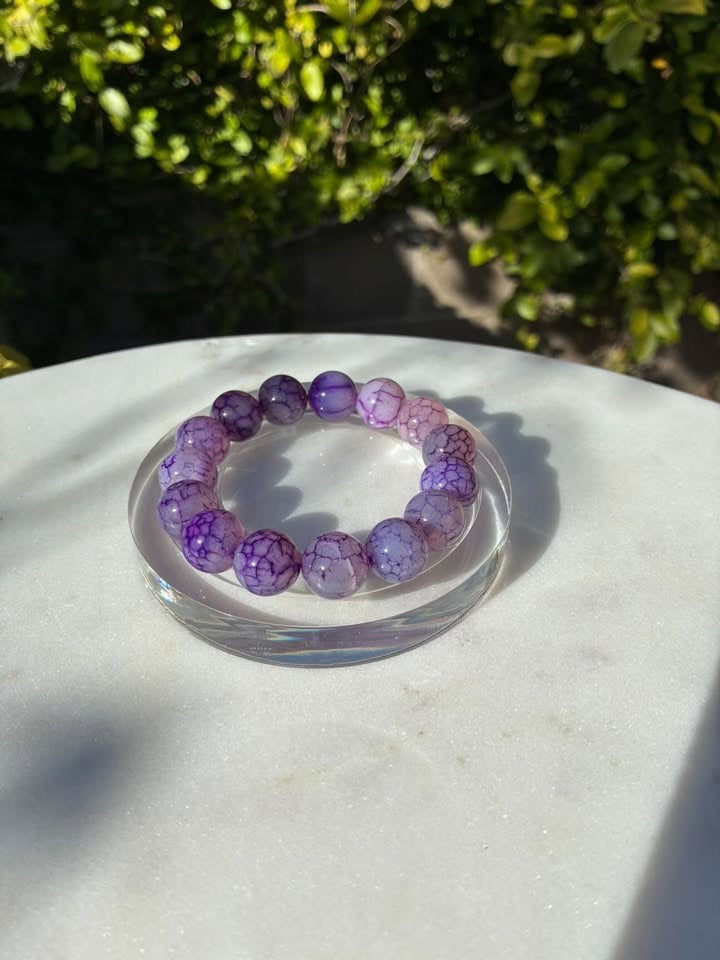 Purple Dragon Lace Agate