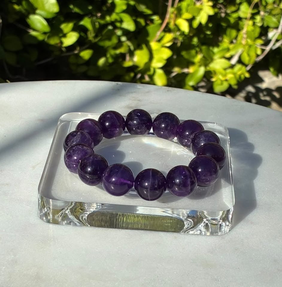 Natural Uruguayan Amethyst Bracelet