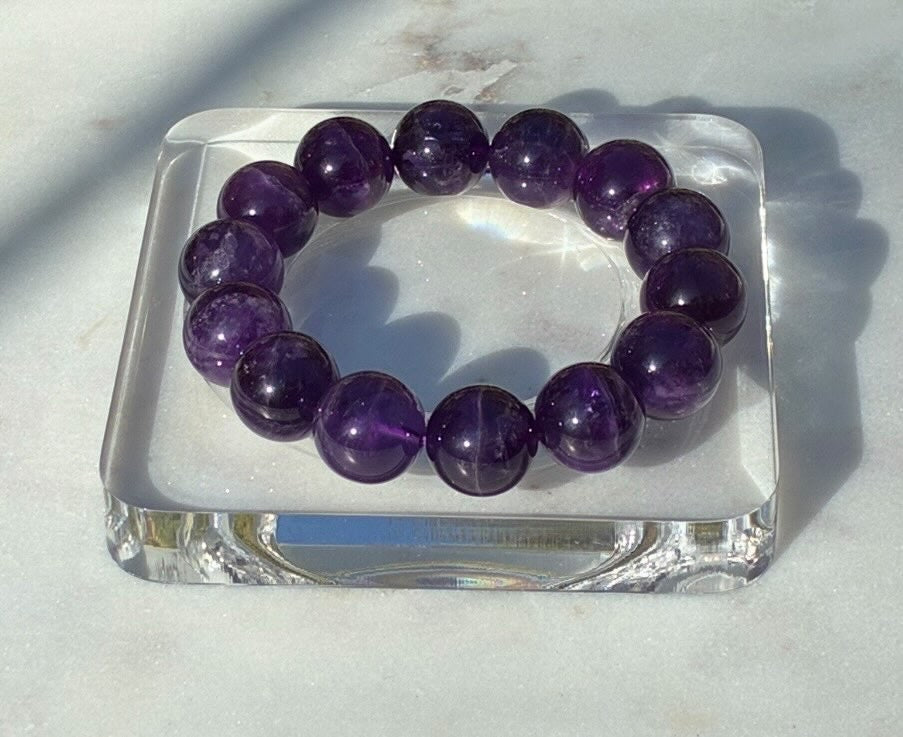 Natural Uruguayan Amethyst Bracelet