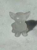 Clear Quartz Hand-Carved Chihuahua