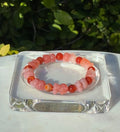 Yanyuan Agate & Carnelian Hand-Carved Teddy Bear Bracelet