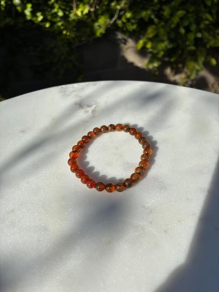 Red Moss Agate Bracelet