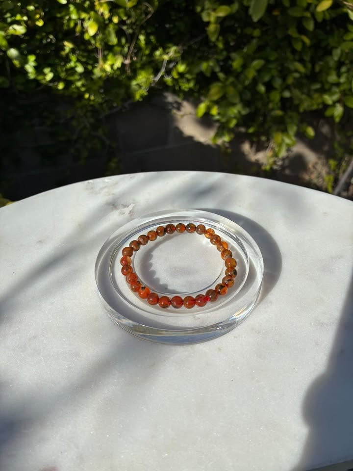 Red Moss Agate Bracelet