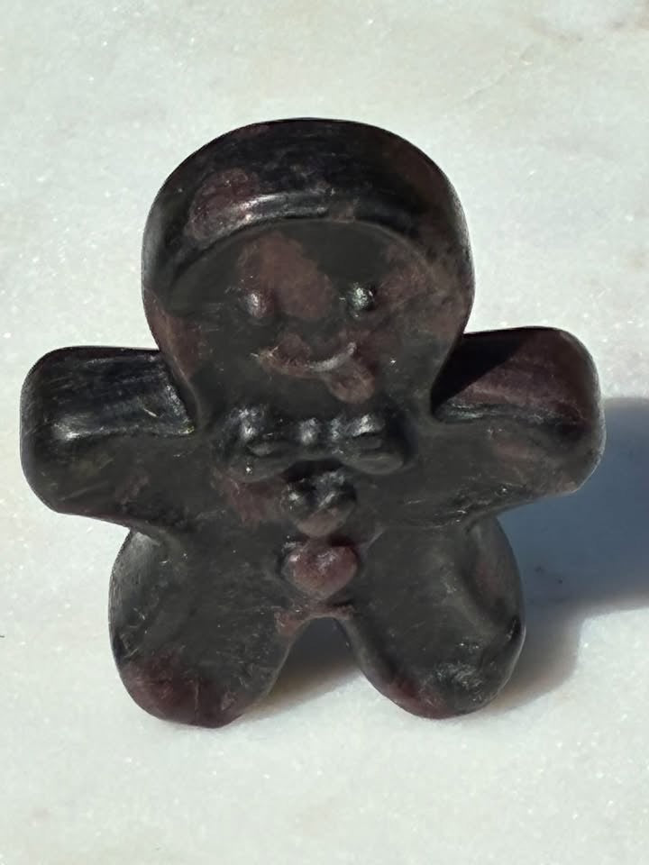 Garnet Hand-Carved Gingerbread Man