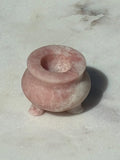 Pink Opalite Hand-Carved Caldron