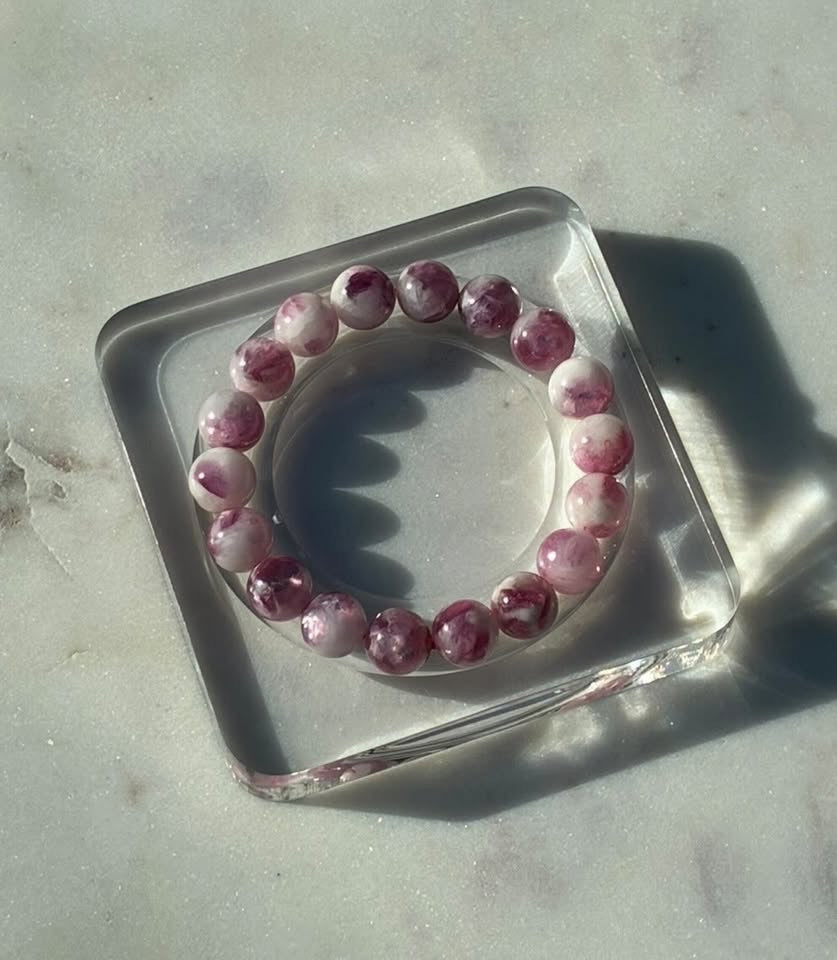 Natural Pink Muscovite Bracelet