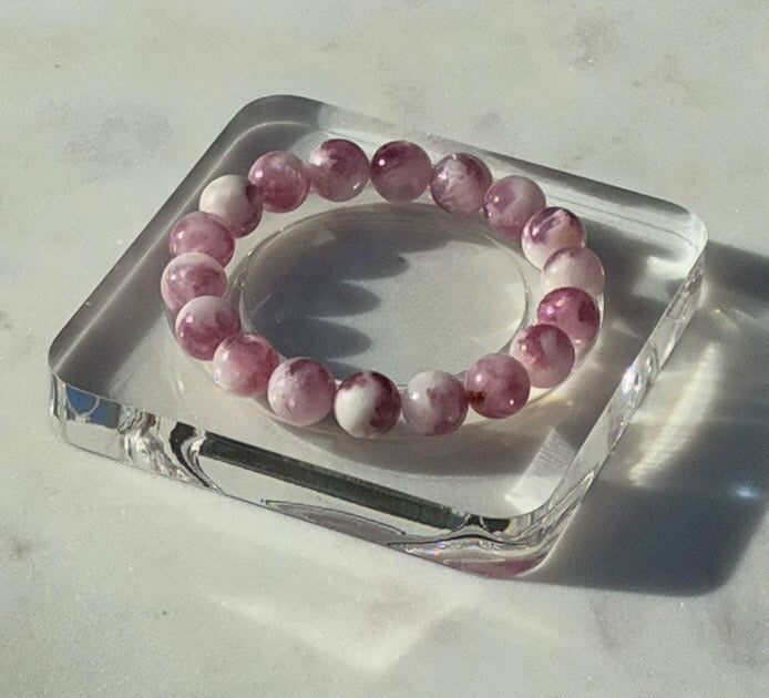 Natural Pink Muscovite Bracelet