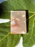 Carved Cherry Blossom Agate Pendant