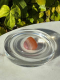 Banded Carnelian Agate Teardrop Shaped Pendant